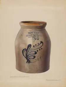 Jar, c. 1936. Creator: Yolande Delasser