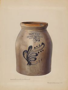 Jar, c. 1936. Creator: Yolande Delasser
