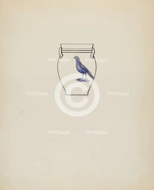 Jar, c. 1936. Creator: Yolande Delasser.
