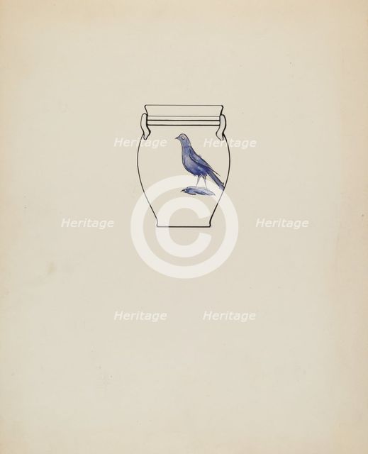 Jar, c. 1936. Creator: Yolande Delasser.