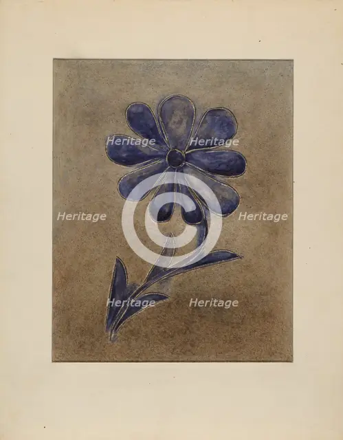 Jar, c. 1936. Creator: Yolande Delasser.