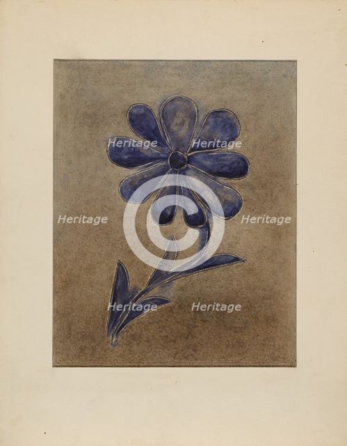 Jar, c. 1936. Creator: Yolande Delasser.
