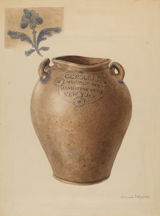 Jar, c. 1936. Creator: Yolande Delasser