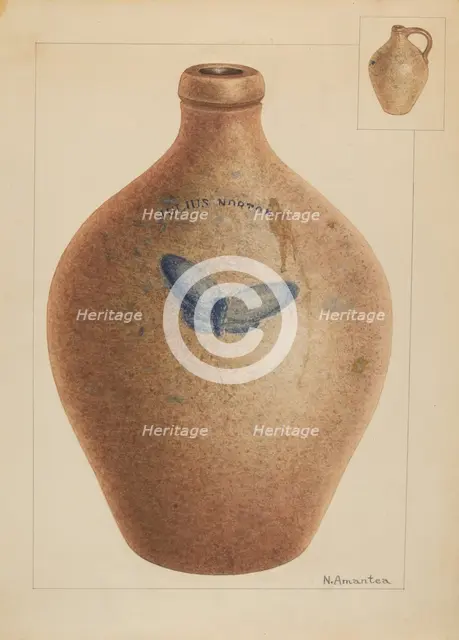 Jar, c. 1937. Creator: Nicholas Amantea.