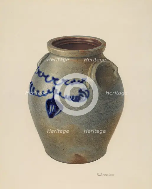 Jar, c. 1937. Creator: Nicholas Amantea.
