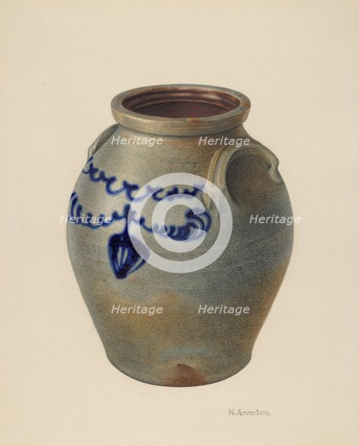 Jar, c. 1937. Creator: Nicholas Amantea.