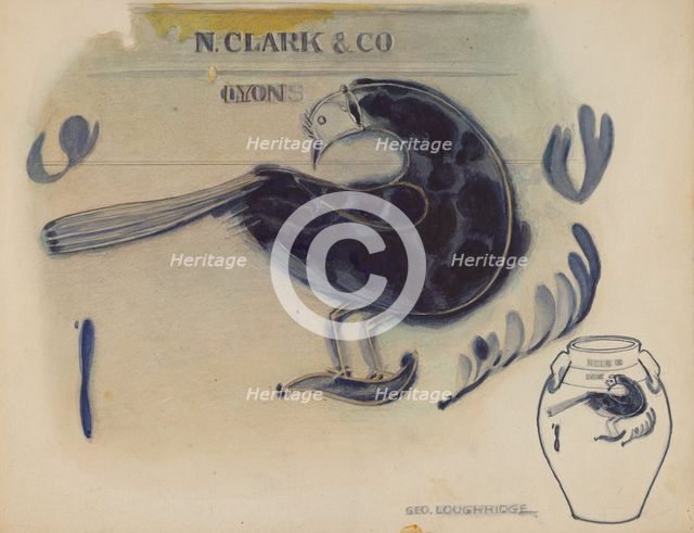 Jar, c. 1937. Creator: George Loughridge.