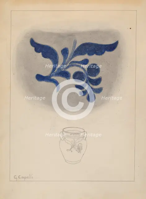 Jar, c. 1937. Creator: Giacinto Capelli.