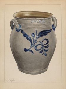 Jar, c. 1937. Creator: Giacinto Capelli