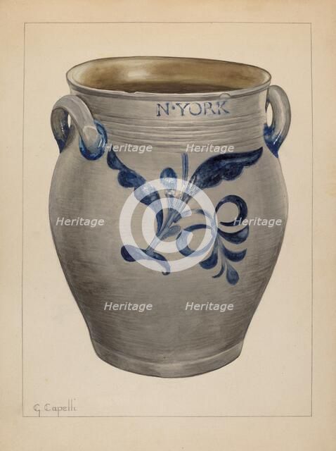 Jar, c. 1937. Creator: Giacinto Capelli.