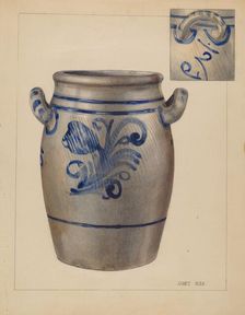 Jar, c. 1937. Creator: Janet Riza