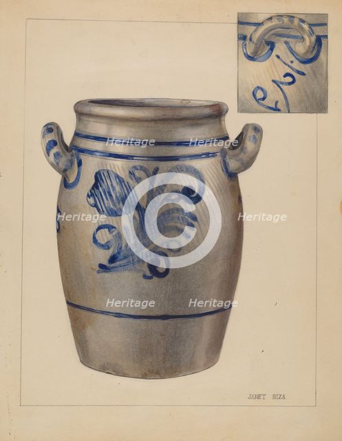 Jar, c. 1937. Creator: Janet Riza.