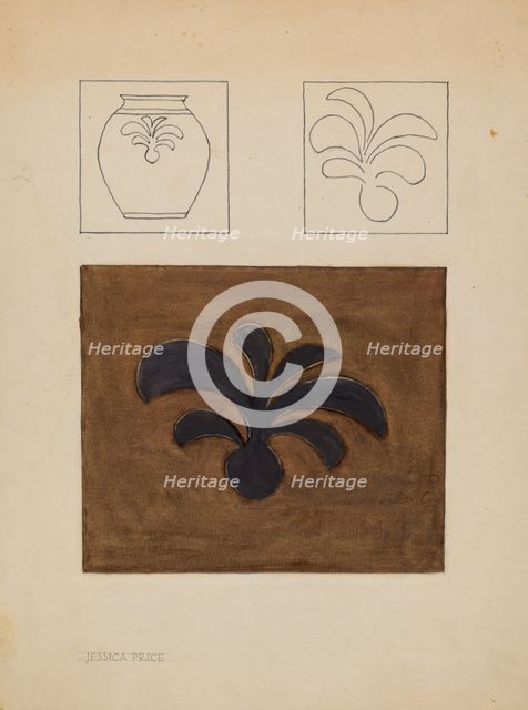 Jar, c. 1937. Creator: Jessica Price.