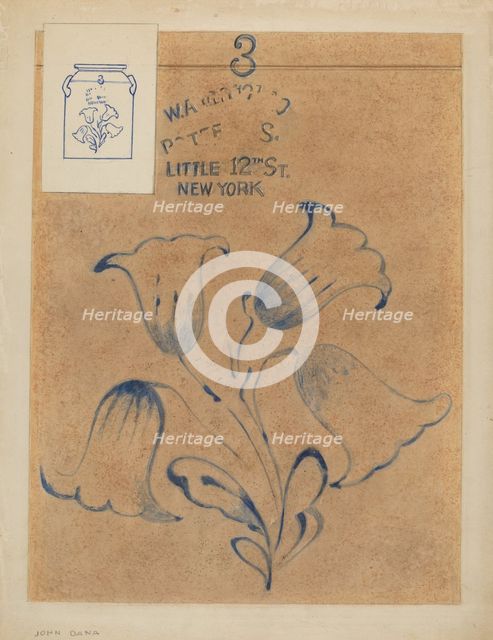 Jar, c. 1937. Creator: John Dana.