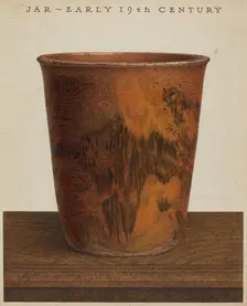 Jar, c. 1937. Creator: John Matulis