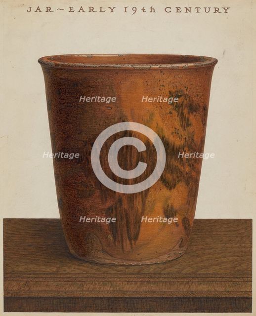 Jar, c. 1937. Creator: John Matulis.