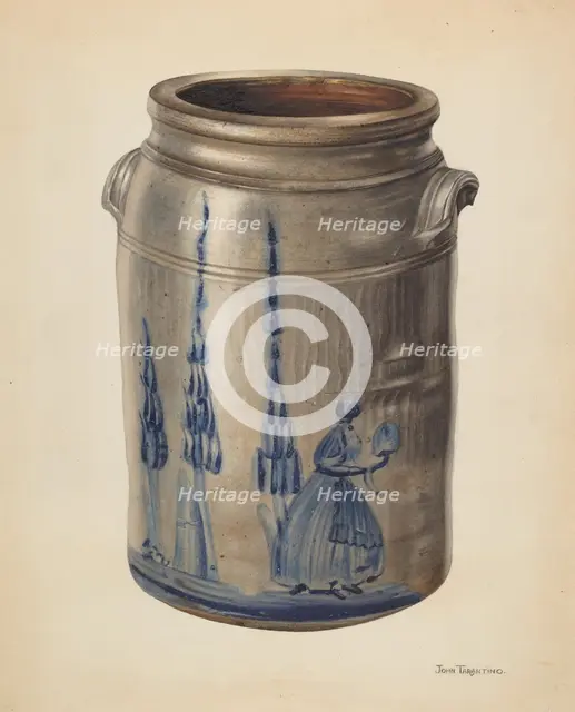 Jar, c. 1937. Creator: John Tarantino.