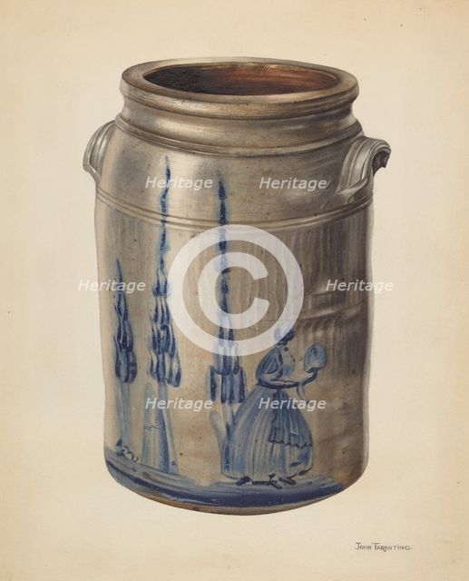 Jar, c. 1937. Creator: John Tarantino.