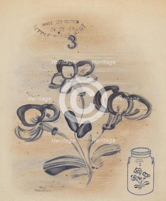 Jar, c. 1937. Creator: John Tarantino.
