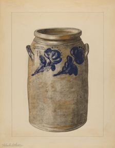 Jar, c. 1937. Creator: Yolande Delasser