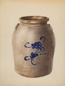 Jar, c. 1937. Creator: Yolande Delasser