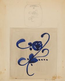 Jar, c. 1937. Creator: Yolande Delasser