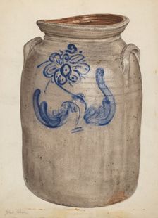 Jar, c. 1937. Creator: Yolande Delasser