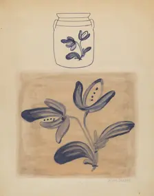 Jar, c. 1937. Creator: Yolande Delasser