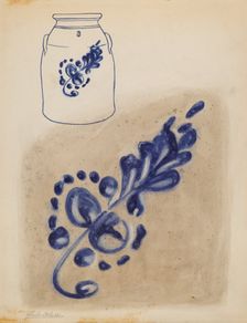 Jar, c. 1937. Creator: Yolande Delasser