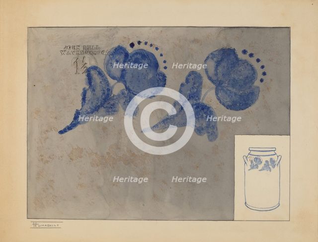 Jar, c. 1937. Creator: Yolande Delasser.