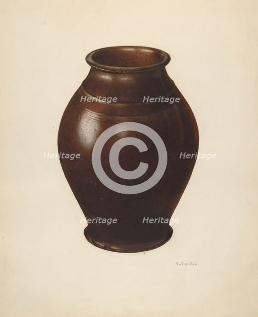 Jar, c. 1938. Creator: Nicholas Amantea.