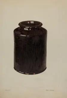 Jar, c. 1938. Creator: Clyde L. Cheney
