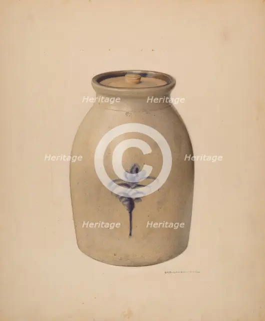 Jar, c. 1938. Creator: George Loughridge.