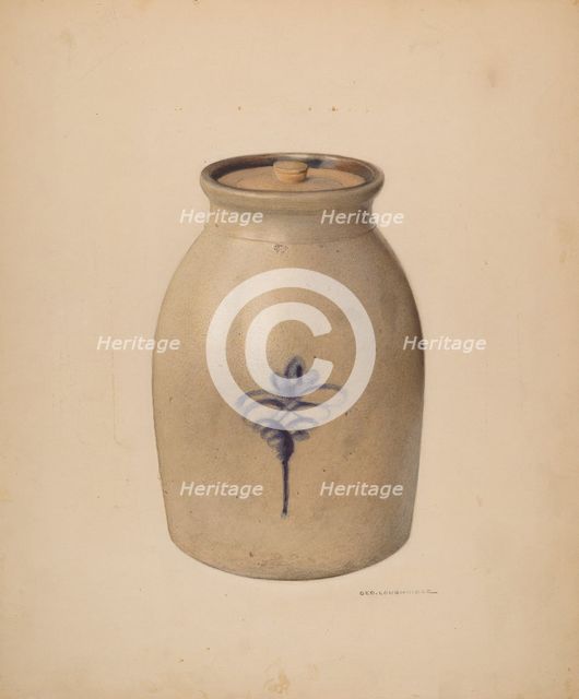 Jar, c. 1938. Creator: George Loughridge.