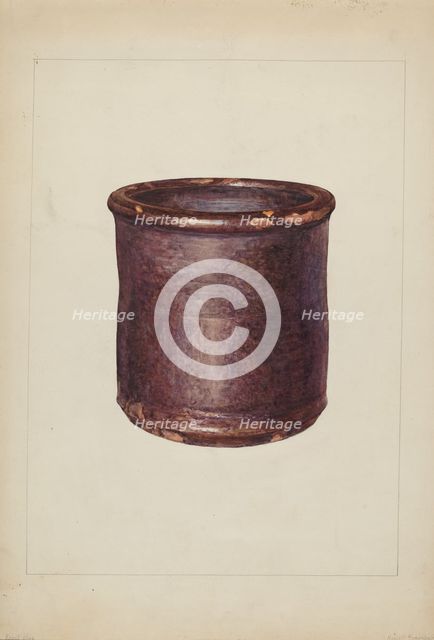 Jar, c. 1938. Creator: Howell Rosenbaum.