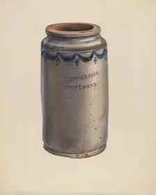 Jar, c. 1938. Creator: Jean Peszel