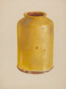 Jar, c. 1938. Creator: Yolande Delasser