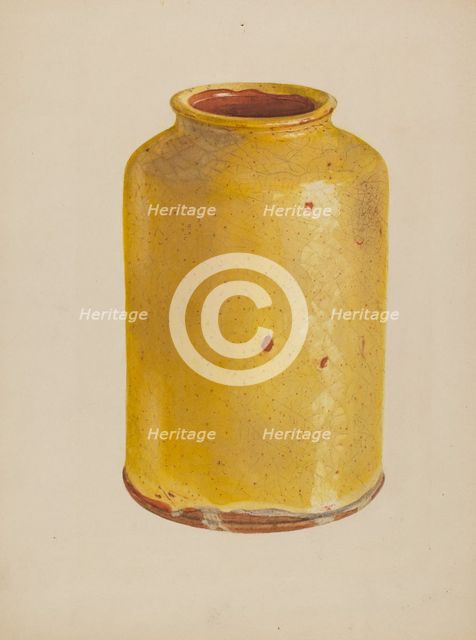 Jar, c. 1938. Creator: Yolande Delasser.