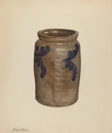 Jar, c. 1938. Creator: Yolande Delasser