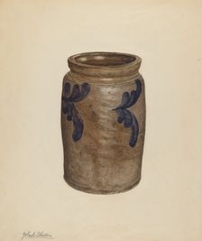 Jar, c. 1938. Creator: Yolande Delasser