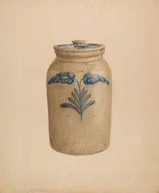 Jar, c. 1938. Creator: Yolande Delasser