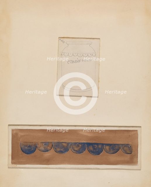 Jar, c. 1938. Creator: Yolande Delasser.