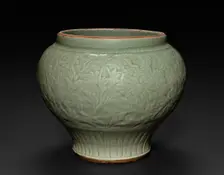 Jar: Celadon Ware, Ming dynasty (1368-1644). Creator: Unknown