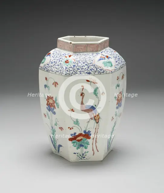 Jar, Chelsea, 1750/52. Creator: Chelsea Porcelain Manufactory.
