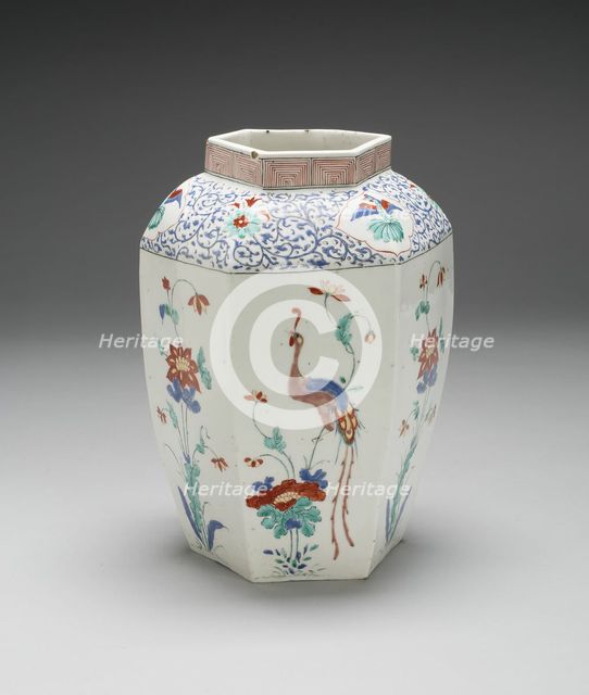 Jar, Chelsea, 1750/52. Creator: Chelsea Porcelain Manufactory.