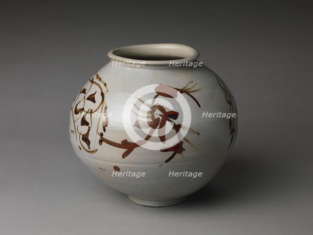 Jar decorated with dragons, 17th century. Creator: Unknown.