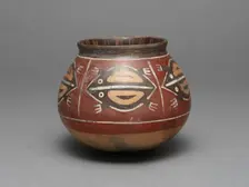 Jar Depicting Abstract Frogs, 180 B.C./A.D. 500. Creator: Unknown