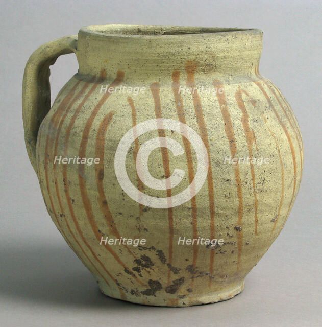 Jar, French, 13th-14th century. Creator: Unknown.