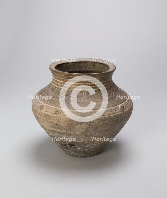 Jar (Guan), Style of Shang dynasty (c. 1600-1050 B.C.). Creator: Unknown.