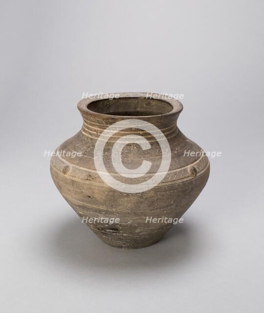 Jar (Guan), Style of Shang dynasty (c. 1600-1050 B.C.). Creator: Unknown.